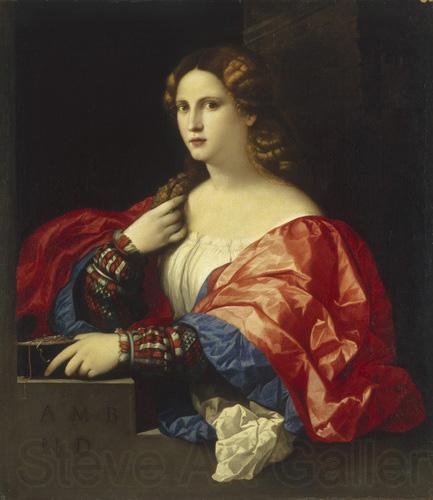 Palma il Vecchio Portrait of a Woman France oil painting art